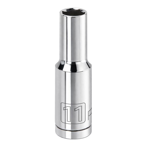 Powerbuilt 1/2 Inch Drive x 11 MM 6 Point Deep Socket - 642218