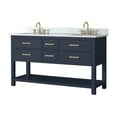 thumbnail image 2 of Avanity BROOKS-VS60-NB-C Brooks 60" Free Standing Double Basin Vanity Set - Blue, 2 of 2