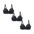 thumbnail image 2 of Lixiuxyad Soft Wireless Comfort Bra For Seamless Support Everyday Wear Lightweight Breathable T Shirt Bra,Bras for Women Black 100C, 2 of 3