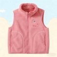 thumbnail image 2 of Watermelon Red Boy Girl Zip Up Jacket for Children Boy Girl Fall Winter Collared Neck Fleece Lined Sherpa Graphic Cami Tank Warm Thick Fuzzy Cardigan Vest Jacket Outfits Child 2025 4 Years, 2 of 7
