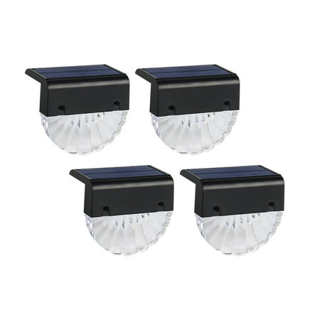 

4pcs Stairs Post Solar Deck Light Festival Led Outdoor Home Decor