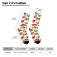 thumbnail image 2 of Balery Colorful Butterflies Calcetas Largas con Estampado para Hombre y Mujer – Suaves y Transpirables, Talla Única (US 5-11), 2 of 6