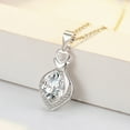 thumbnail image 3 of Xinyolin Necklace Pendant Water Drop-shaped Heart Accessory Shining Cubic Zirconia Pendant for Jewelry Making, 3 of 7