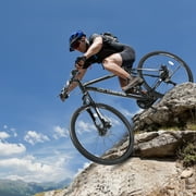 UBesGoo 29in Mountain Bike for Adult, 21 Speed MTB Bicycle for Men/Women, Dual Disc Brakes, Carbon Steel Frame, Black