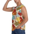 thumbnail image 2 of Disketp Fall Maple Leaves Sleeveless Tshirts for Men, Muscle Shirts for Men Dry Fit Tank Top-Small, 2 of 5