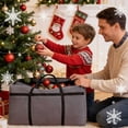 thumbnail image 1 of Bolsa de almacenamiento para equipo de camping organizador de gran capacidad y resistente – Encaja en un árbol de 7,5 pies, correas reforzadas, negro, resistente a rasgos, portaequipamientos y, 1 of 2