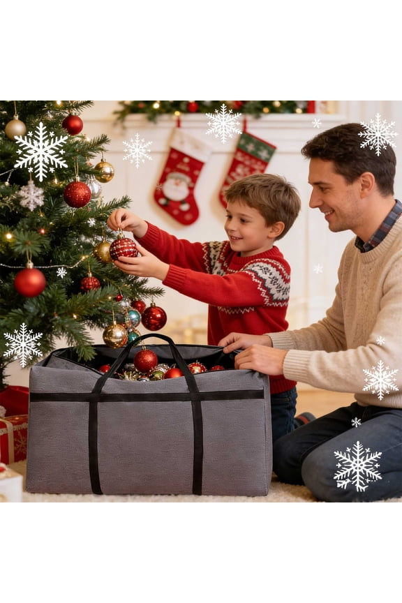 Large Moving Bags Toy Storage Bags Camping Gear Storage Bag - Large Capacity Heavy-Duty Organizer for Outdoor Trips Holiday Decor and Bulky Items