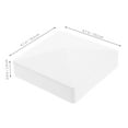 thumbnail image 2 of SOPOTUTU 4Pcs Stain Resistant Fence Post Caps White PVC Flat Cap Tower Design for Decking, 2 of 8
