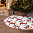 thumbnail image 5 of Rateoe Cartoon Helicopter Pattern Christmas Tree Skirt with Ties , Christmas Tree Decorations, Farmhouse Christmas Decor Xmas Holiday Decorations-48", 5 of 6