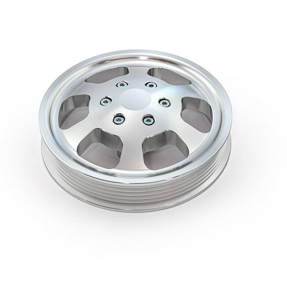 Speedmaster PCE240.1006 Compatible with Chevy GM Type 2 Aluminum Serpentine Power Steering Pulley