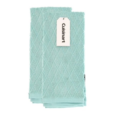 Bamboo Kitchen Towel - Cuisinart Premium Bamboo/Cotton Fiber Blend Kitchen Towels - Soft, Absorbent & Anti-Microbial - Set of 2 (16