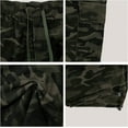 thumbnail image 4 of Camo Pants Women High Waisted Wide Leg Casual Camoflage Cargo Pants Baggy Elastic Waist Straight Jeans Trousers, 4 of 10