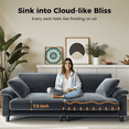 thumbnail image 5 of Patbrela 83" Corduroy Sofa, Loveseat Sofa with Extra Deep Seat Couches, Comfy Upholstered Couch for Living Room, No Assembly with 2 Pillows, Gray, 5 of 10
