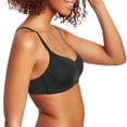 thumbnail image 2 of Women's Maidenform DM7682 Pure Comfort Modern Scoop Neck Wireless Bra (Black S), 2 of 4