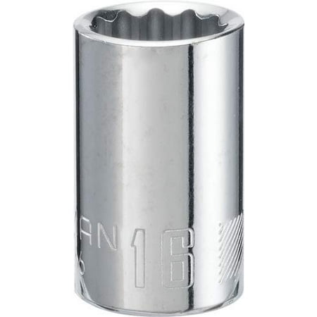 UPC: 0885911588911 | CRAFTSMAN Shallow Socket  Metric  1/2-Inch Drive  16mm  12-Point (CMMT44266)