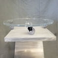 thumbnail image 5 of Lucite / Acrylic plant caddy 18" dia on wheels, 5 of 6