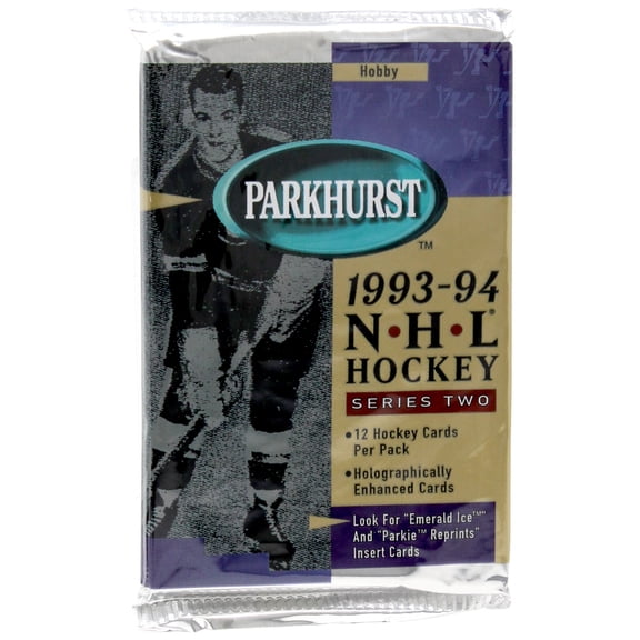 NHL 1993-94 Parkhurst Hockey Series 2 Trading Card HOBBY Pack (12 Cards)