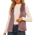 thumbnail image 1 of Unique Bargains Veste Sans Manches en Fausse Fourrure pour Femmes, Décontractée et Moelleuse, 1 of 6