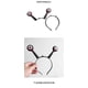thumbnail image 2 of KAKOWELY 2 diademas de extraterrestre: diadema de mal de ojo de extraterrestre para Halloween. Divertida diadema para disfraz, ideal para fiestas temáticas, cosplay, festivales y eventos festivos., 2 of 4