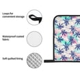 thumbnail image 4 of Honeii Palm Leaves Pattern Oven Mitts and Pot Holders, Silicone Oven Gloves,500 F Heat Resistant Oven Mitts Sets, 4PCS, 4 of 6