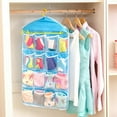 thumbnail image 2 of 16 Pocket Home Clear Door Hanging Bag Shoe Rack Hanger Storage Organizer 75*41CM, 2 of 8