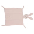 thumbnail image 4 of Manta de seguridad para bebé, conejito de algodón suave, adorable y adorable manta cómoda para dormir, color rosa, 4 of 12
