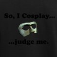 thumbnail image 3 of CafePress - So, I Cosplay... Judge Me Pajamas - Women's Short Sleeve Print T-Shirt and Pants Dark Cotton Pajama Set, 3 of 7