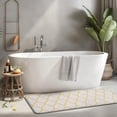 thumbnail image 2 of Yellow Geometric Quatrefoil Pattern Kitchen Rug Mat,Kitchen Runner Rugs Non Skid Washable,Decorative Kitchen Floor Mats for Kitchen,Sink,Laundry,17"x47.2", 2 of 7