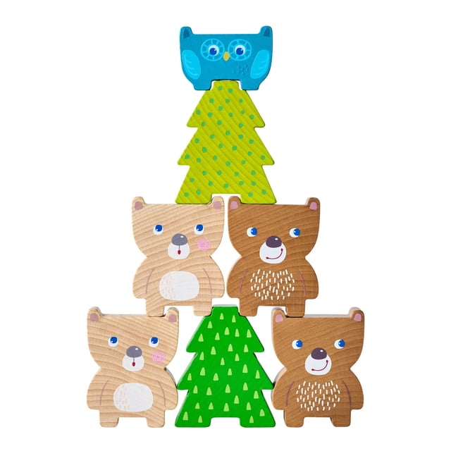 Juguete apilable de madera HABA Forest Friends Montessori de más de 2 años