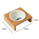 thumbnail image 2 of Cuencos elevados para perros, cuencos de cerámica para perros con marco de madera, cuenco de agua para perros, cuenco de comida para gatos,, 2 of 5