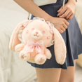 thumbnail image 5 of Bandoleras japonesas de Lolita para niñas, bolsa de mensajero de conejo con orejas largas de encaje de felpa para Cosplay, monedas para pequeña bolsa de teléfono de juguete, novedad de 2021, 5 of 5