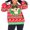 Red Elk, variant on Women Men Christmas Sweater, Cute 3D Dinosaur/Elk/Shark Long Sleeve Knit Pullover