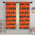thumbnail image 5 of Tier Window Curtains for Kitchen with Gothic Skeleton and Skull Pattern,42x63in long Curtains Set, 5 of 5