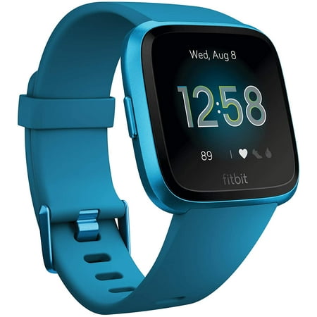 fitbit versa blue leather band