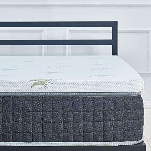 DIKAPA 2 Inch Memory Foam Mattress Topper with Zipper, Adaptive Comfort