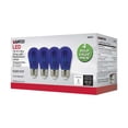 thumbnail image 4 of 4Pk - 1W S14 LED Filament Blue Transparent Glass Bulb E26 Base 120v, 4 of 4