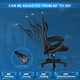 thumbnail image 4 of [US IN STOCK] Gaming Chair with Pocket Spring Cushion, Ergonomic Computer Chair High Back, Reclining Game Chair Pu Leather 400LBS, 4 of 7