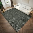 thumbnail image 2 of Safari Black and Grey Leopard Animal Print 8’ x 10’ Non-Skid Area Rug, 2 of 9