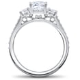 thumbnail image 2 of Silvago Jewel 1.3 Ct Round Cut Diamond Engagement Ring - 14K White Gold Plated - Stunning Lab Created Simulated Diamond in Prong Setting - Ideal for Gifting and Celebrations - Promise Gifts for her, 2 of 3