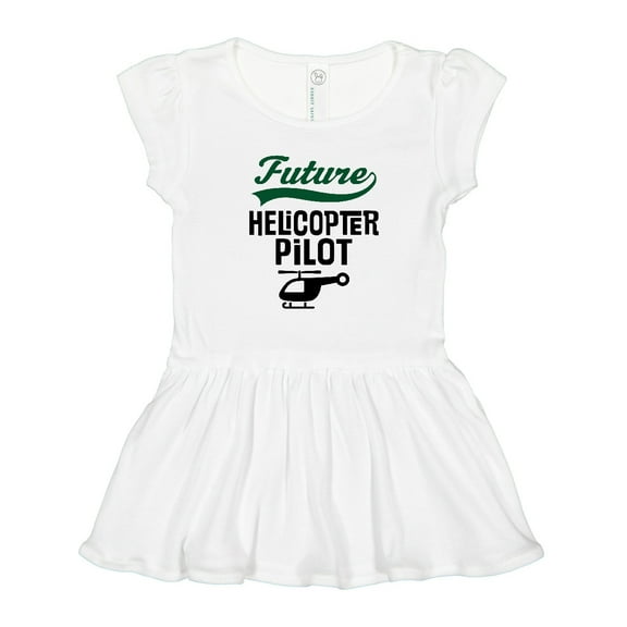 Inktastic Future Helicopter Pilot Girls Toddler Dress