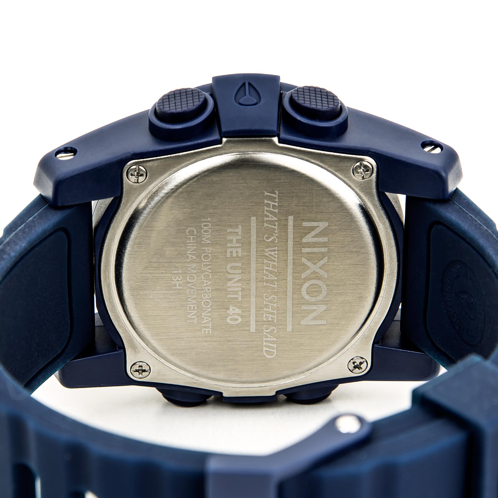 Nixon Men's A490307 The Unit 40 Black Digital Dial Navy Blue