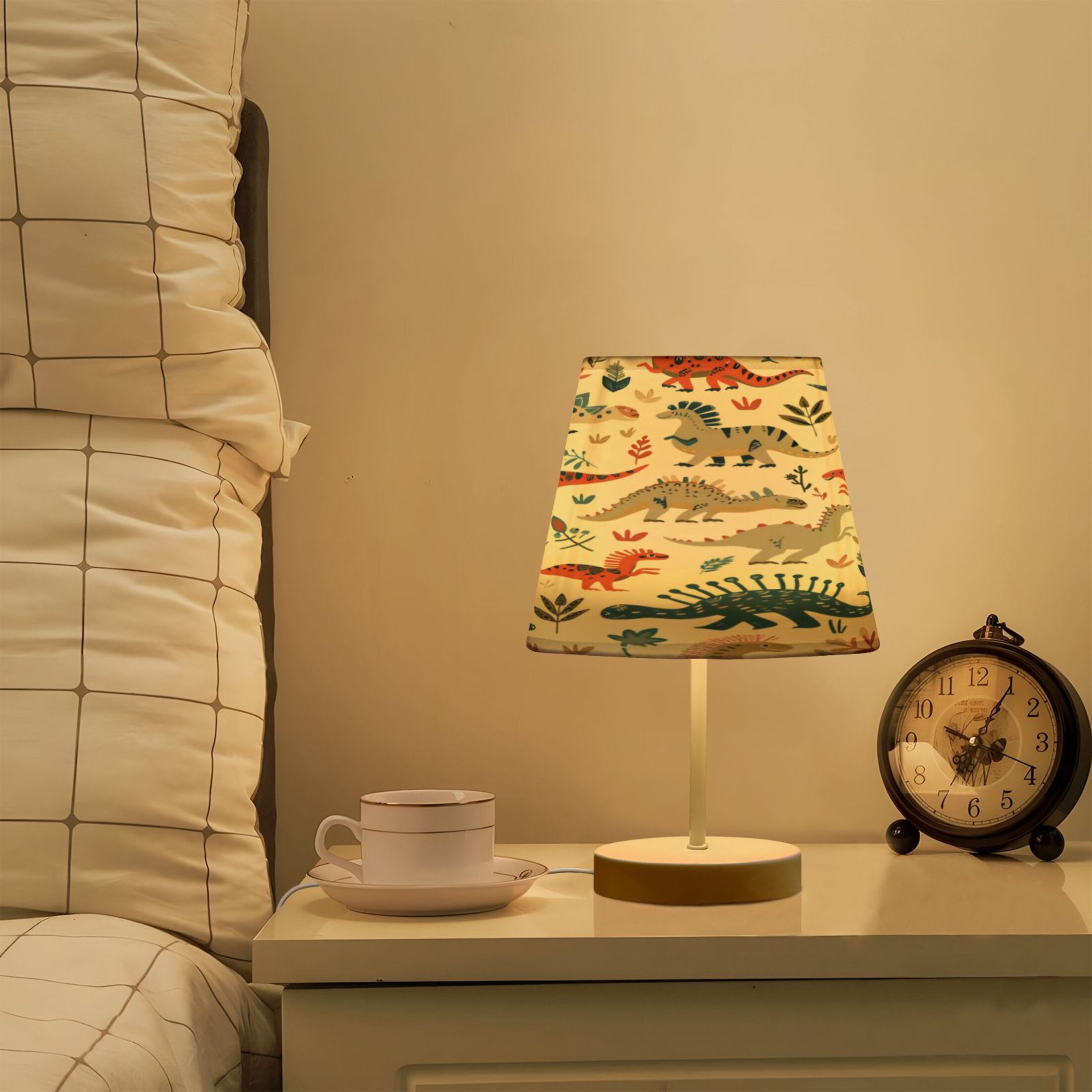 Table Lamp Medium 7.9x11.8 Inches Table Lamps Night Light Tools & Home Improvement Bedroom Lamp Guest Room Lamp Study Lamp Office Lamp Colorful Dinosaur