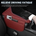 thumbnail image 2 of Upgraded Car Center Console Cover,Microfiber Leather Car Armrest Cover Cushion with 2 Storage Bags,Universal Car Armrest Storage Box Car Interior Accessories for Most Vehicles (Red), 2 of 7