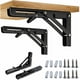 thumbnail image 1 of Soportes para estantes plegables, soportes triangulares fáciles de instalar para montaje en pared, soportes para estantes resistentes con diseño que ahorran espacio, amplias aplicaciones, material de, 1 of 5