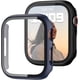 thumbnail image 1 of Paquete de 2 Estuches con Protector de Pantalla de Vidrio Templado para Apple Watch Series 9/8/7 41 mm, JZK Slim Guard Parachoques Cubierta Protectora de PC Dura de Cobertura Completa Estuche Delgado, 1 of 4