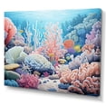 thumbnail image 2 of Designart "Adorable Pink Seaside Coral" Coastal Coral Under Water Wall Art Living Room, 2 of 7