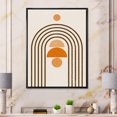 thumbnail image 3 of Designart Abstract Rainbow Sun and Moon In Earth Tones IV FLOAT FRAME WALL ART, 3 of 4
