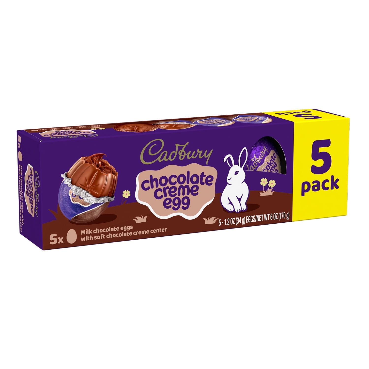 CADBURY, CRÈME EGG Milk Chocolate with Soft Chocolate Creme Center Eggs