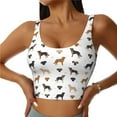 thumbnail image 2 of Uemuo Labrador Retriever Dog Pattern Women's Sports Bra - High Impact Support, Breathable, and Comfortable Athletic Bra for Running, Yoga, and Workouts, 2 of 9