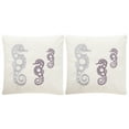 thumbnail image 2 of SAFAVIEH Tropical Oreas Solei 20" x 20" Outdoor Pillow, Sea Stone , Set of 2, 2 of 5